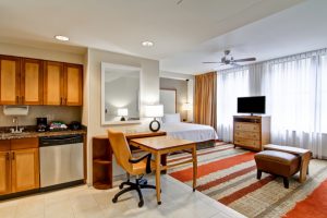 Hampton Inn & Homewood Suites room interior
