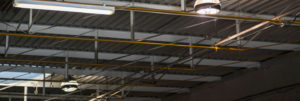 HGC Banner stock photo of warehouse ceiling