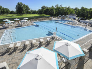 Hyde Park Country Club wide view of outdoor pool