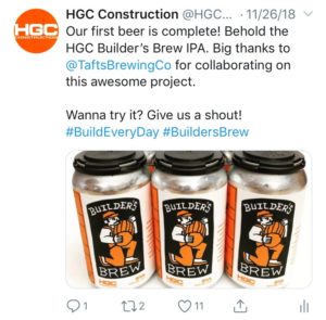 Most popular Twitter post about Builder's Brew