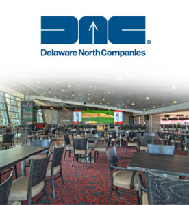 Logo of Delaware North Companies with image of restaurant