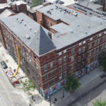 Aerial view of Columbia Building