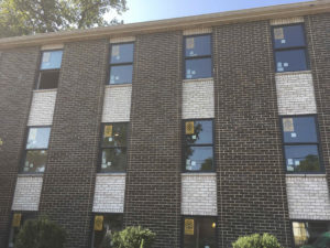 New windows at Delta Chi house