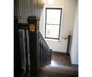 historic stair railing in Columbia Flats