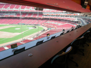 view from new Press Box at Great American Ball Park