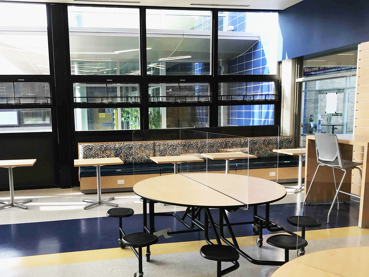 renovated cafeteria at Madeira High school