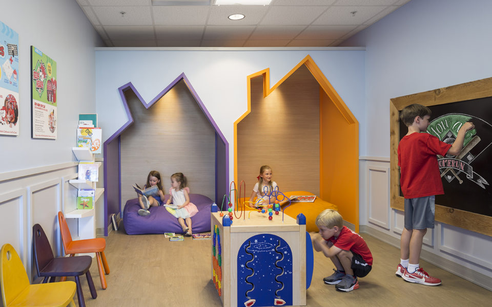 Kids in the quiet room at TriHealth Family Pavilion