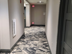 completed corridors in Ingalls Building