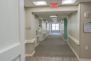 Interior of Twin Lakes Memory Services hallway