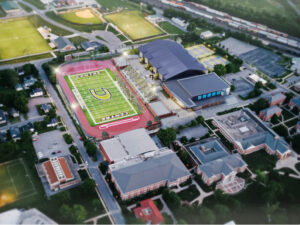 rendering of Centre College planned Centre College Center for Wellness and Athletic Excellence