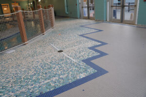 tile work at Mayerson JCC pool